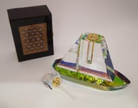 سفينه عطر كريستال مع تولة عطر