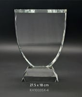 درع كريستال نصف بيضوي