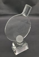 مجسم مضرب تنس طاولة كريستال