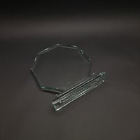 درع زجاج مثمن قاعدة الماسة