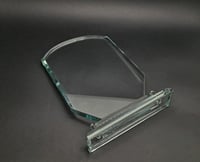 درع زجاج قوس قاعدة شفافة