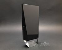 درع كريستال أسود مشطوف القاعدة