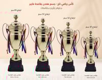 كأس رياضي تاج جسم معدن