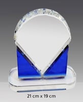 درع كريستال جوهرة اطراف ازرق