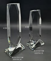 درع تروفي كريستال برج قاعدة شفاف