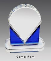 درع كريستال جوهرة اطراف ازرق