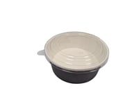 اوكي | زبدية علب ورقية دائري | اسود | مع غطاء شفاف...