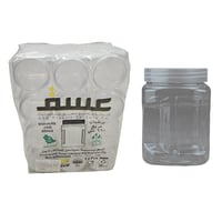 عسق | برطمان | علب بلاستيك مربع | شفاف | رقم 660*8...