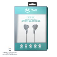 ماك | سماعة اذن رياضية لاسلكية مغناطيسية اسود MAK...