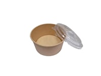 اوكي | زبدية علب ورقية دائري | بني | مع غطاء شفاف...