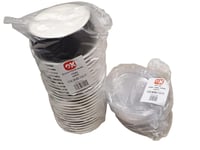 اوكي | زبدية علب ورقية دائري | اسود | مع غطاء شفاف...