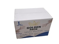 قولدن باك | قفازات فينيل بلاستيك | بدون بودر | غير...