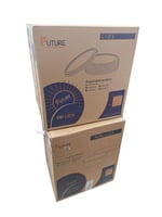 حزمة المستقبل | علب رز ورقية دائري | اسود | مع غطا...