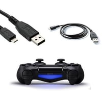 سلك شاحن مايكرو يو اس بي | شاحن يدة PS4 | بطول 1.8...