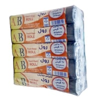 اي بي | حزمة رول أكياس نفايات | أسود | 30 جالون |...