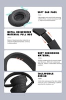 اويداس | سماعات راس فوق الاذن بلوتوث V5.3 هاي فاي...