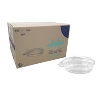 تغليف | علب سلطة بغطاء متصل | شفاف | رقم 205 | كرت...