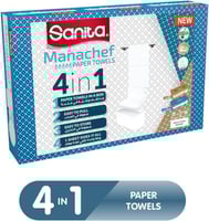 نابكو سانيتا | مناشف ورقية 4 في 1 | 80 منديل | 3 ب...