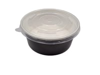 حزمة المستقبل | علب رز ورقية دائري | اسود | مع غطا...