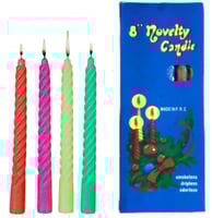 كاندل | علبة شموع ملونة أعياد الميلاد | 12 حبة