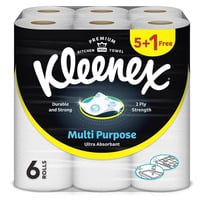 كلينكس | حزمة رول مناديل مطبخ مزدوج | 4 شدات × 6 ر...