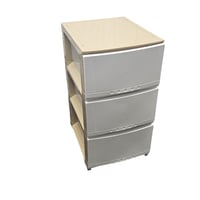 بلاستيكنا | ادراج تخزين | 34x40x64 سم | 3 دور | اب...