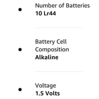 ماكسيل / 10 قطع بطارية دائرية ليثيوم 1.5 فولت / LR...