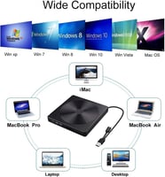 قارئ ناسخ تايب سي دي في دي خارجي سريع Fast Externa...