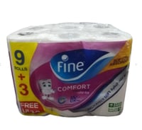 فاين | حزمة رول مناديل حمام مزدوج | 4 شدات × 12 رو...