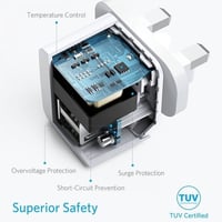 انكر | الاصلي باور بورت ميني شاحن جداري بمخرجين اب...