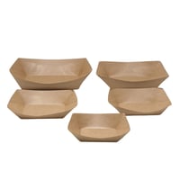 جواد | كرتون صحون ورقية كرافت شكل قارب بني رقم 5 |...