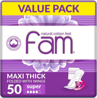 فام | فوط الصحية النسائية بملمس القطن الطبيعي، حجم...