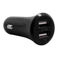 ايست | شاحن سيارة مدخلين سريع وآمن اسود east | 3.4...