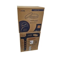 حزمة المستقبل | علب رز ورقية دائري | اسود | مع غطا...