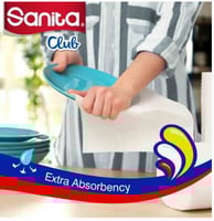 نابكو | سانيتا كلوب | حزمة رول مناديل مطبخ مزدوج |...