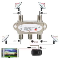 هيليو ستار | سوتش قسام رسيفر دايزك 4 مداخل ستلايت...