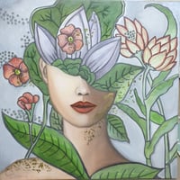 لوحة رسم فنية للفنانة التشكيلية فضيلة آل خليفة : م...