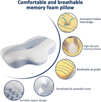 وسادة طبية مطورة لتقويم العظام من ميموري فوم للنوم...