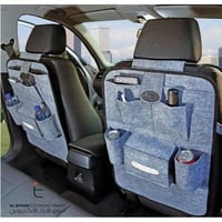 منظم مقعد السيارة الخلفي رمادي Car Seat Back Organ...