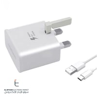سامسونج | الاصلي شاحن سريع مع سلك تايب سي ابيض Sam...