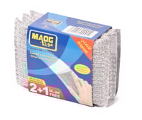 موج | اسفنج تنظيف | فضي | صيني | الاصلي | (2+1) حب...