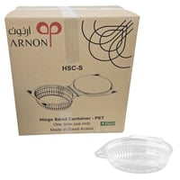 ارنون | علب سلطة بغطاء متصل | شفاف | صغير | رقم 20...