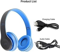 سماعات لاسلكية P47 5.0 قابلة للطى مع امكانية وضع ت...