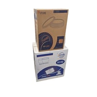 حزمة المستقبل | علب فتة ورقية دائري | كرافت | بني...