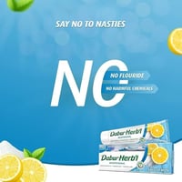 دابور هيربل | معجون اسنان | عشبي مبيض + فرشاة اسنا...