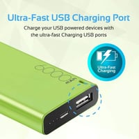 بروميت | شاحن متنقل 6000 ملي امبير | اخضر | PM6KG