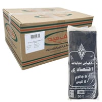 جلف ميد | كرتون أكياس نفايات 50 جالون | اسود | 50...