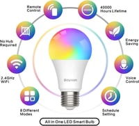 لمبة LED ذكية من بايشون تتصل بالواي فاي بقدرة 10 و...