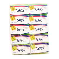 شدة مناديل ديمة 600 منديل وجه طبقتان 10 علب