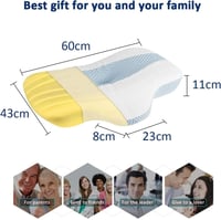 وسادة طبية مطورة لتقويم العظام من ميموري فوم للنوم...